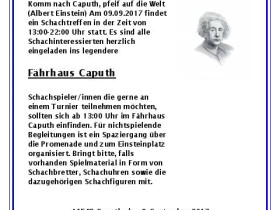 Schachtreffen im Fährhaus Caputh