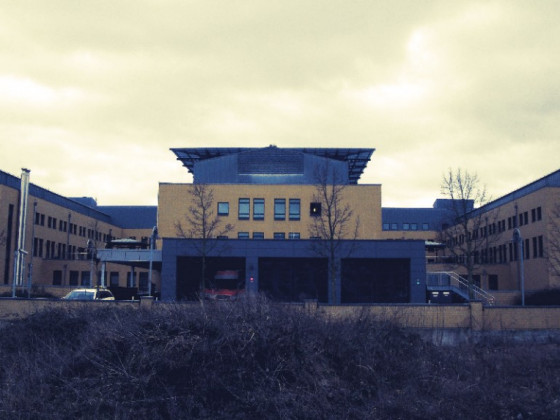 BG Klinikum Bergmannstrost Halle - Riesenkomplex und hochmodern, gleich zwei Hubschrauberlandeplätze auf dem Dach des Klinikums