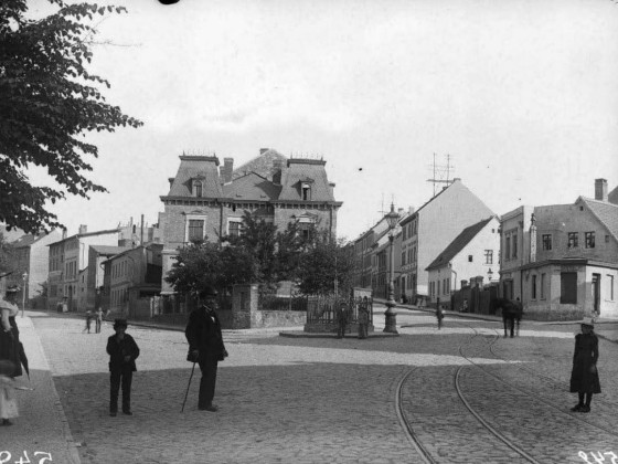 Historisches Foto der Triftstraße um 1890