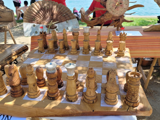 Riesenschachbrett gefunden in Bardolino am Gardasee