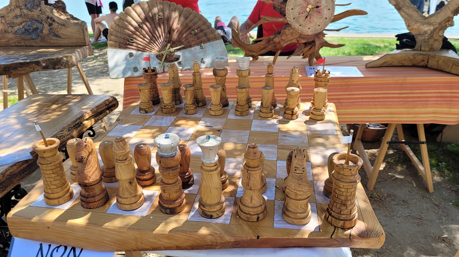 Riesenschachbrett gefunden in Bardolino am Gardasee
