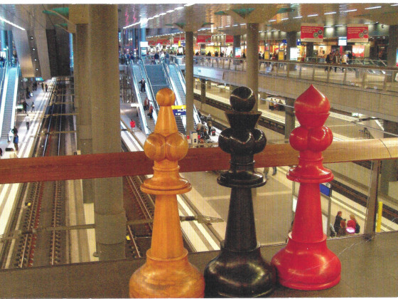 Schachfestival "Zug um Zug" im Berliner Hauptbahnhof